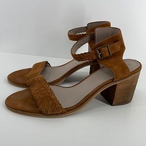 Hinge Braided Suede Sandals